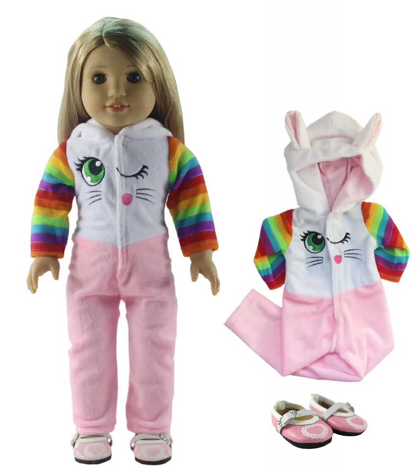 Новинка, 1 комплект, розовое платье, кукольная одежда для 18 дюймов, американская кукольная кукла ручной работы, модная Милая одежда X88
