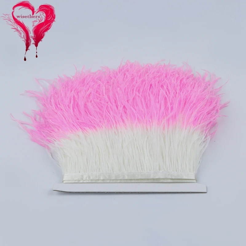 1 white and pink ostrich trims 1