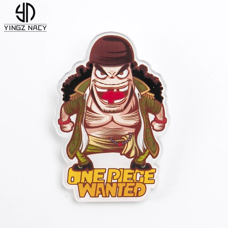 

Anime Badges Blackbeard Brooch One Piece Pins Lapel Pin Jewelry Acrylic Brooches For Women Men Icon backpack Bag Denim Jackets