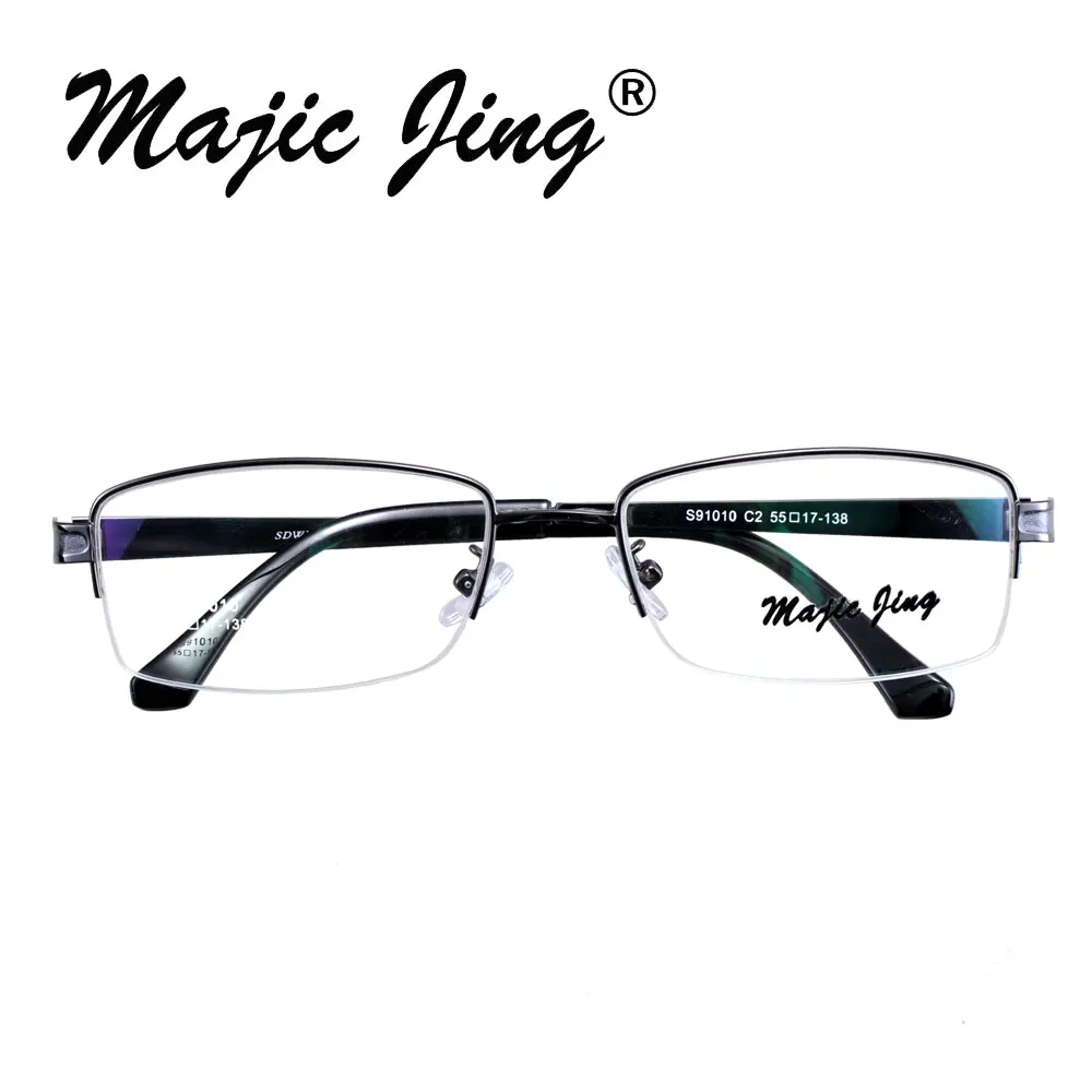 Мужские очки Magnent с клипсой, поляризованные солнцезащитные очки для мужчин, металлические солнцезащитные очки S91010 - Цвет линз: grey