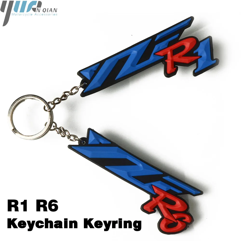 

2018 Latest Style Key Chain Motorcycle Soft Rubber Keyring soft Keychain Key rings For Yamaha YZF R1 R6 r1 r6 YZF-R1 YZF-R6