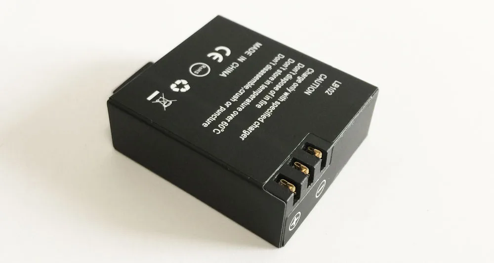 Аккумулятор GitUp 1000mAh резервная перезаряжаемая Li-on батарея для GitUP Git2/Git2P WiFi Спортивная Экшн-камера