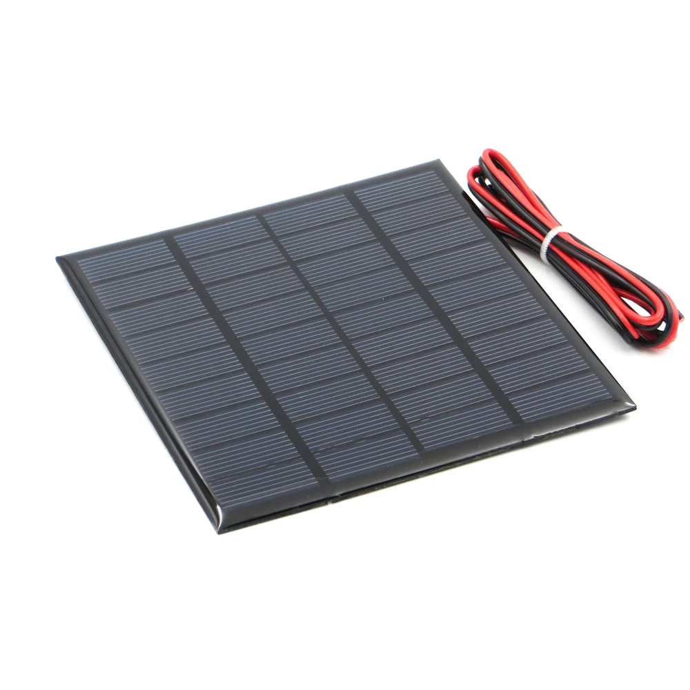 

9V 2Watt with 100cm extend cable Solar Panel Polycrystalline Silicon DIY Battery Charger Module Mini Solar Cell wire toy