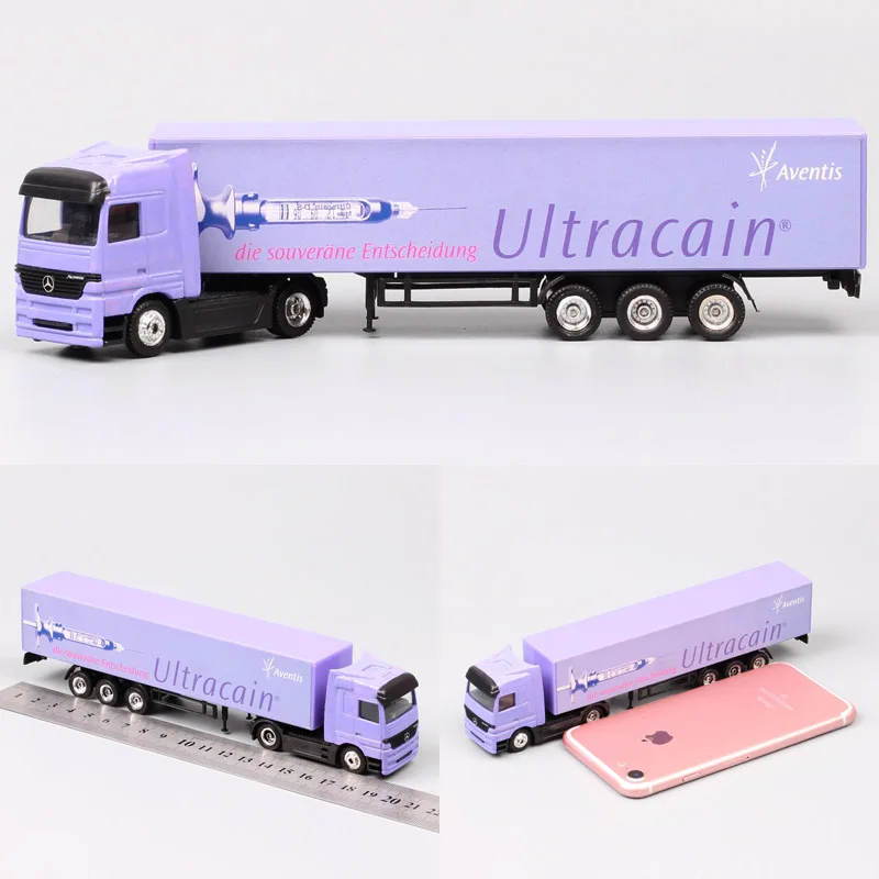 1/87 Scale Mini Small Germany Advertising AD Media container Cargo trailer tow Truck Diecasts& Toy Vehicles model Cars souvenir