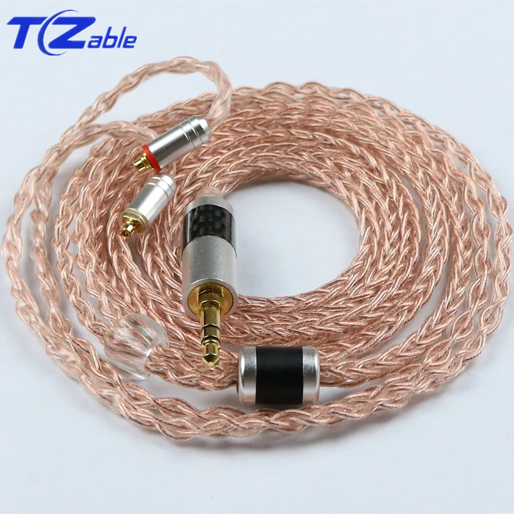 Jack 3 5mm Audio Cable Earphone For MMCX se215 se315 se535 se846 Headset Hifi Headphone Upgrade Cable Crystal Copper Line