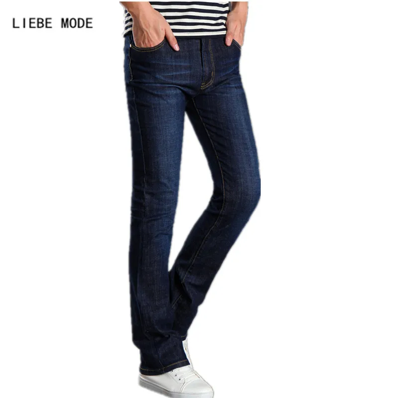 Men Straight Flare Jeans Pants Slim Boot Cut Jeans Men Spring Autumn