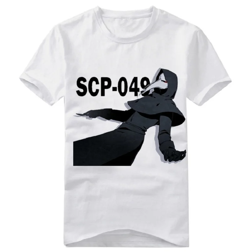 Хлопковая футболка высокого качества унисекс с японским аниме Cos SCP, хлопковая Повседневная футболка, футболка со специальным ограничением, футболка SCP