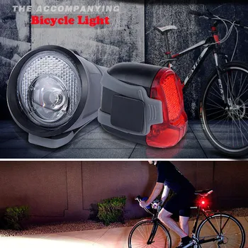 

LED Bicycle Light Headlight Outdoor Super Bright Bicycle Headlamp 3Mode Bicycle Front Torch Headlight&Tail Light Set Lamps