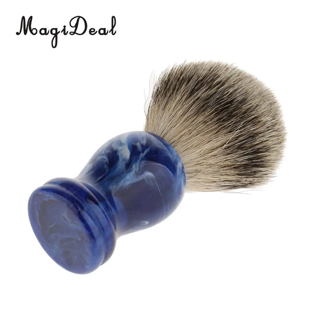 Set of 2pcs Premium Men Beard Moustache Shaving Brush + Stainless Steel Bowl Mug Cup with Handle Kit