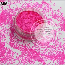 TCF510 неоновая Роза-кармин цвета 1,5 мм Размер устойчив к растворителям блеск для пилка для ногтей или другого DIY украшения