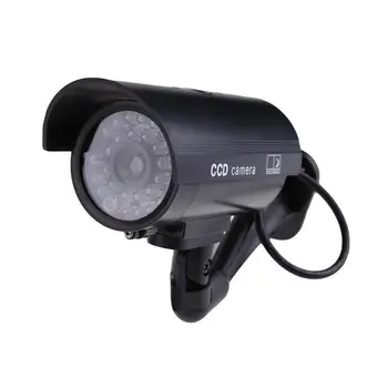 Waterproof Outdoor Indoor Fake Security Dummy CCTV Surveillance Camera Night CAM LED Light