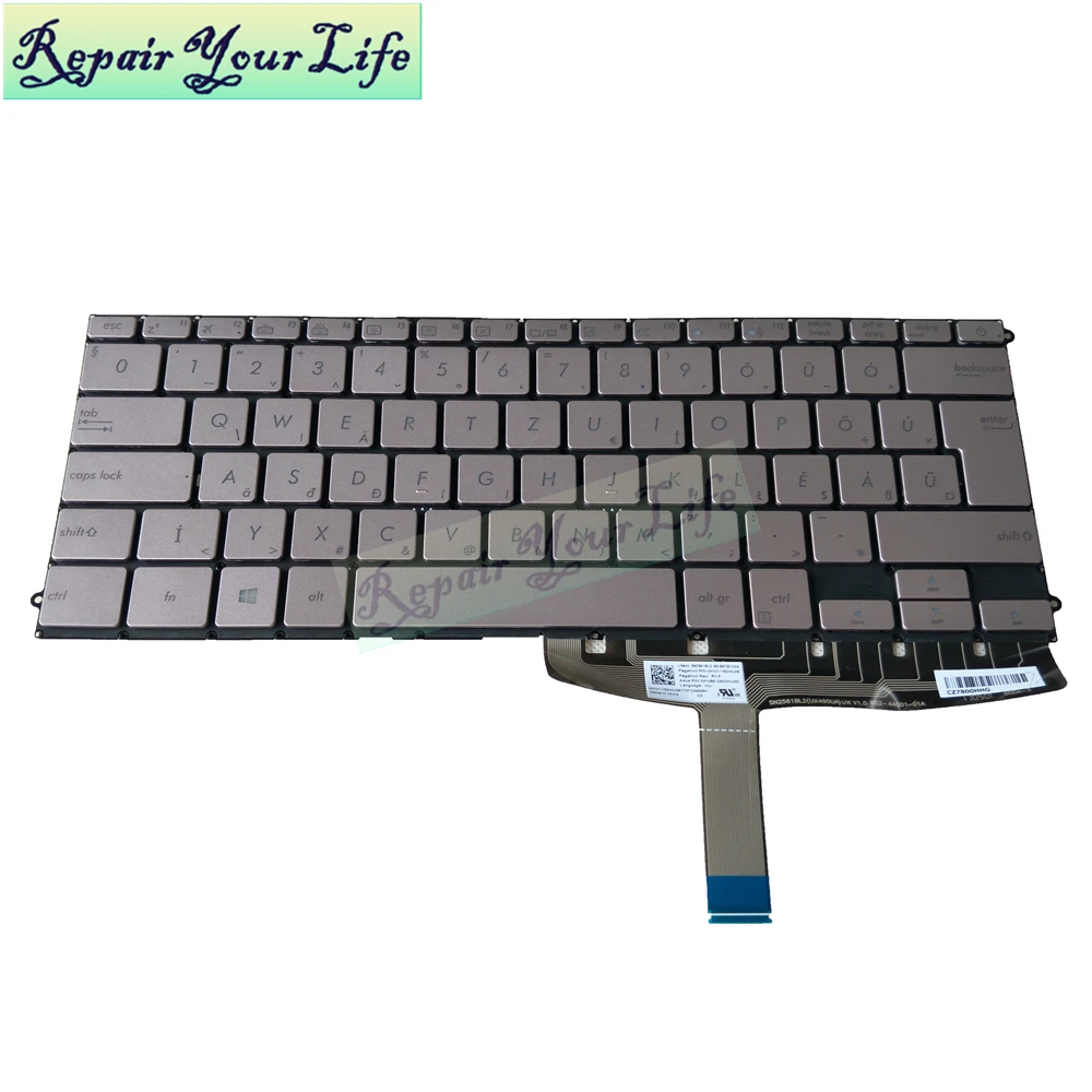 UX490 Венгрия клавиатура подсветка для ASUS ZenBook 3 Deluxe UX490CA UX490UA венгерский HU