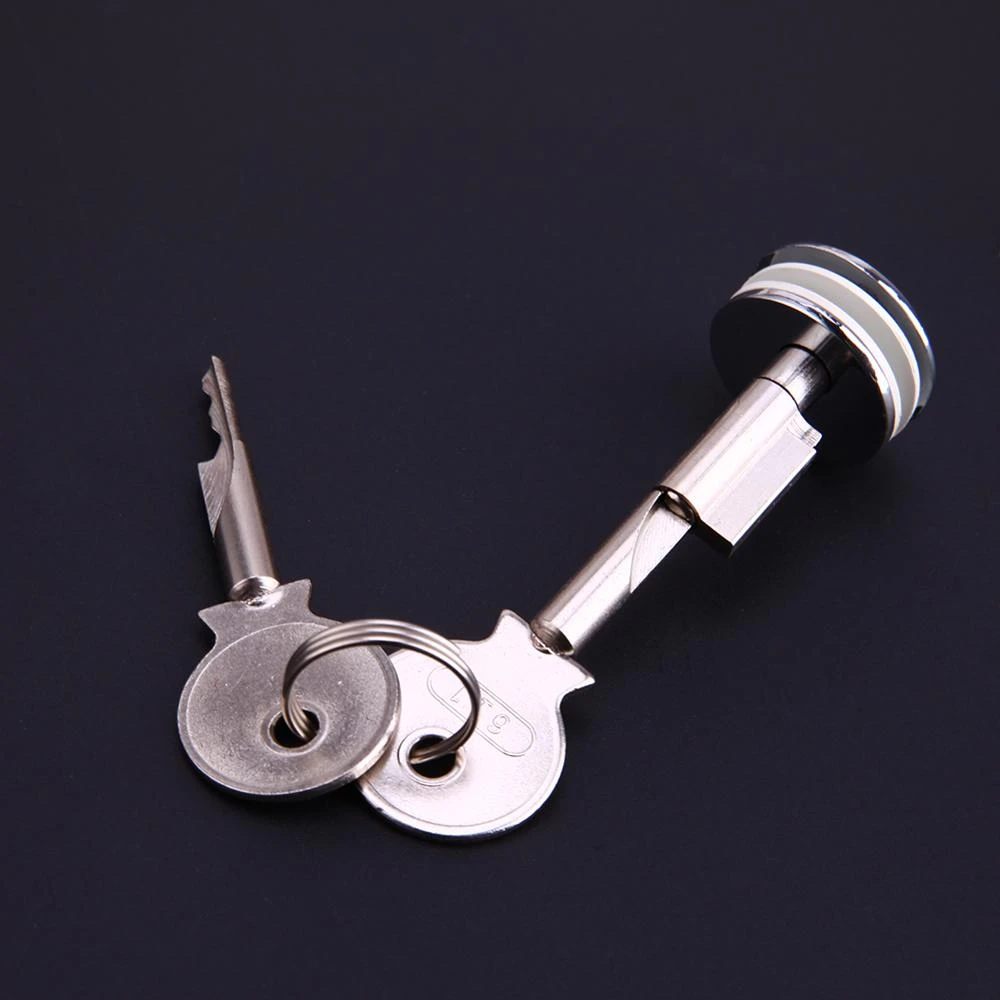Locks Display Showcase Cabinet Door Zinc Alloy Cylinder Sliding Glass Push Door