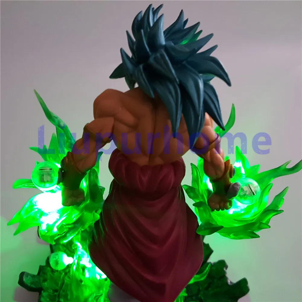 Фигурки игрушки Broly зеленый Мощность Аниме Драконий жемчуг супер светодиодный
