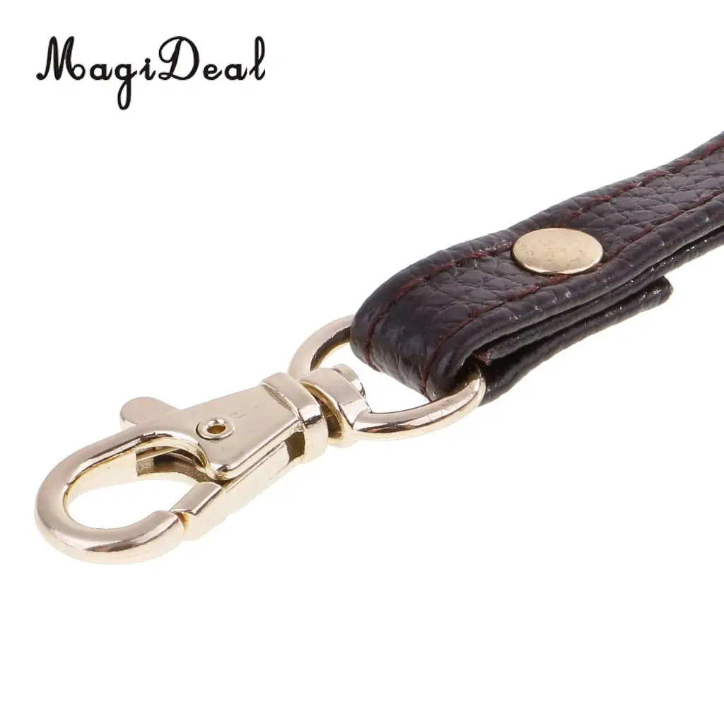 MagiDeal Simple Strap Design Genuine Leather Wristlet Wrist Bag Strap Replacements For Clutch Purse Handbags Parts