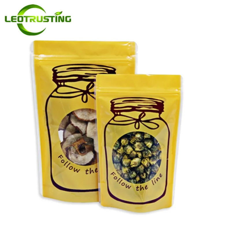 Us 14 44 15 Off Leotrusting 100pcs Yellow Stand Up Clear Window Plastic Ziplock Bag Wedding Gift Pouch Coffee Snack Cookie Bakery Storage In Us 14 44 15 Off Leotrusting 100pcs Yellow Stand Up Clear Window Plastic Ziplock Bag Wedding Gift Pouch Coffee Snack Cookie Bakery Storage In