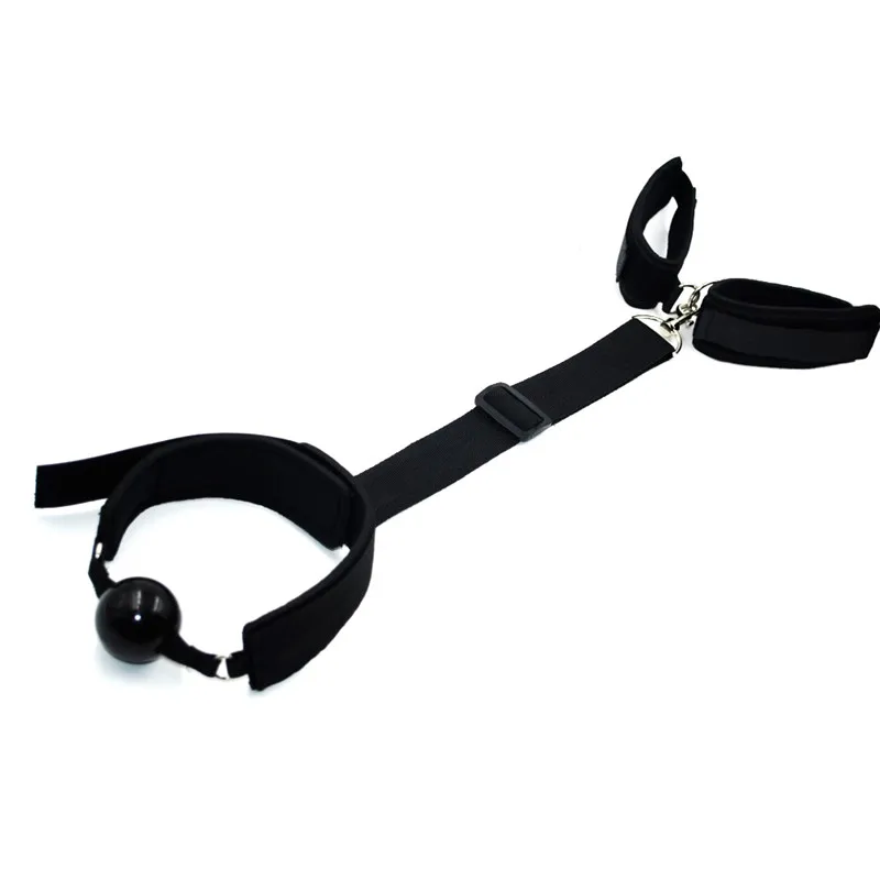 

2018 Soft ABS Mouth Ball Gag Leather Strap Slave Harness Bondage Mouth Stuffed Fixation Restraints