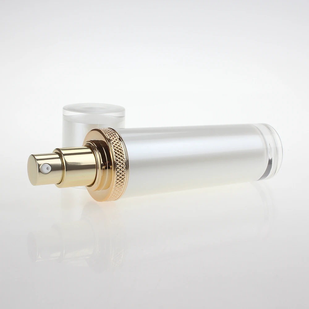 

Высокая Класс белый многоразовая бутылка лосьон акриловая бутылка 50 мл, пустые 1,7 oz Контейнер для средств по уходу за кожей пластиковая бутылка с дозатором