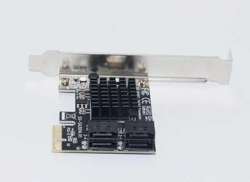 BTBcoin añadir en tarjetas PCI-E/PCIE SATA 3 PCI Express SATA controlador PCIE a SATA 3,0 adaptador de Hub de tarjeta 88SE9215 Chip para SSD y HDD