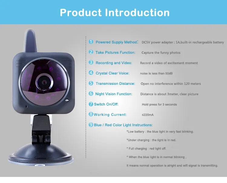 Portable wifi Baby Camera Mini Wireless camera Digital professional wireless webcamera webcam WiFi Camera Video Surveillance CAM