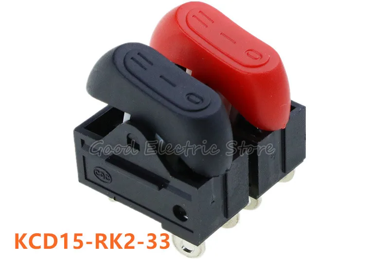 2pcs KCD15-RK2-33 переключатель фена для сушки волос, кулисный переключатель, 3 положения на выключенном лодке