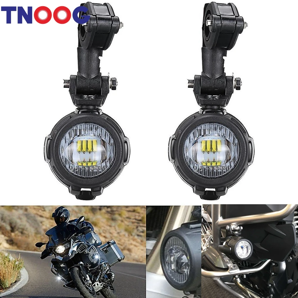 

TNOOG 40W LED Auxiliary Lamp 6000K Super Bright Fog Driving Light Kits For Motorcycle BMW R1200GS F800GS K1600 KTM HONDA