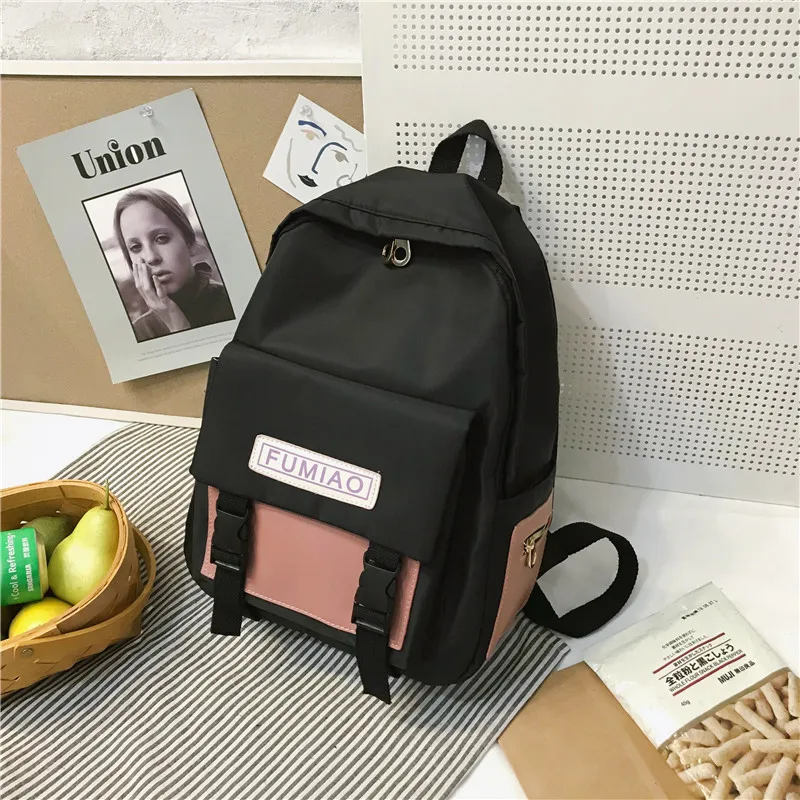 Cute Waterproof Buckle Backpack Women Fashion School Bags For Teenage Girls Nylon Backpack Harajuku Female Bag Ladies Luxury new