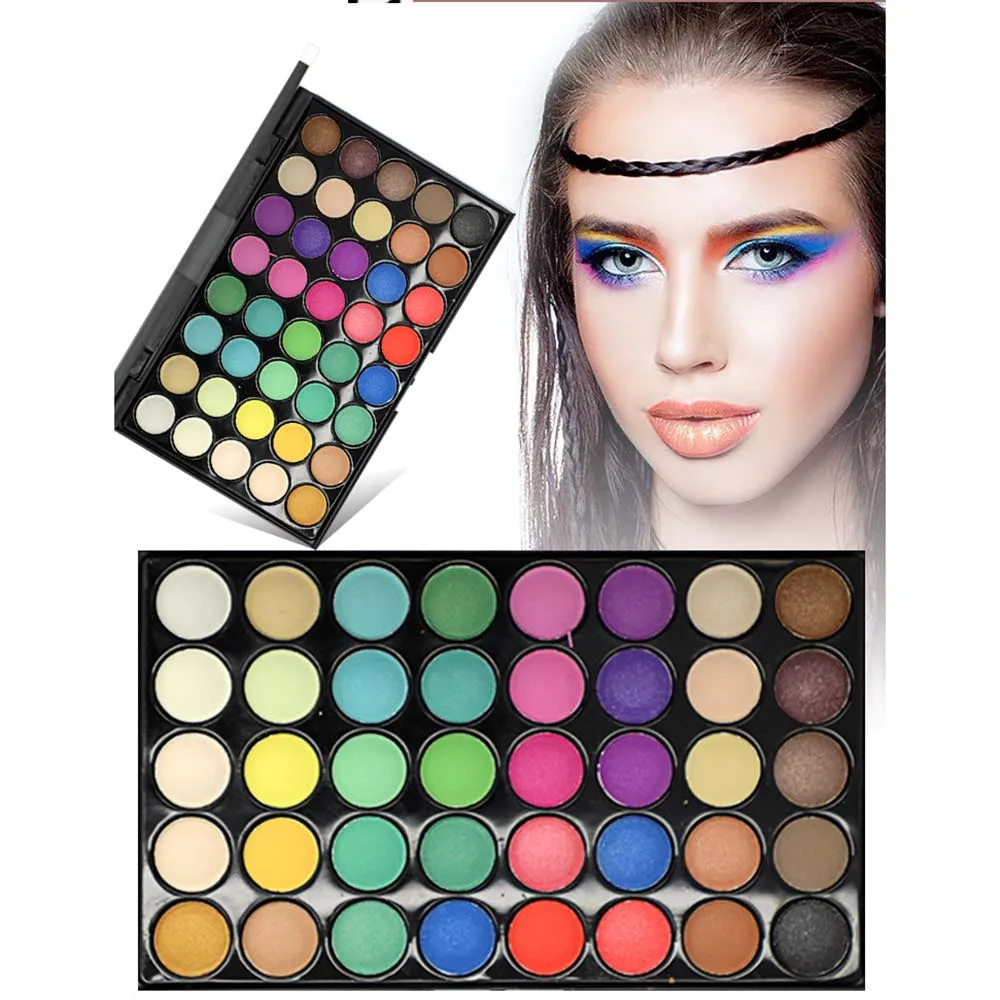 

2019 New Eye Shadow 40 Colors Makeup Eye Shadow Pigment Palette Matte Glitter Lasting Coloration Waterproof EyeShadow Cosmetics