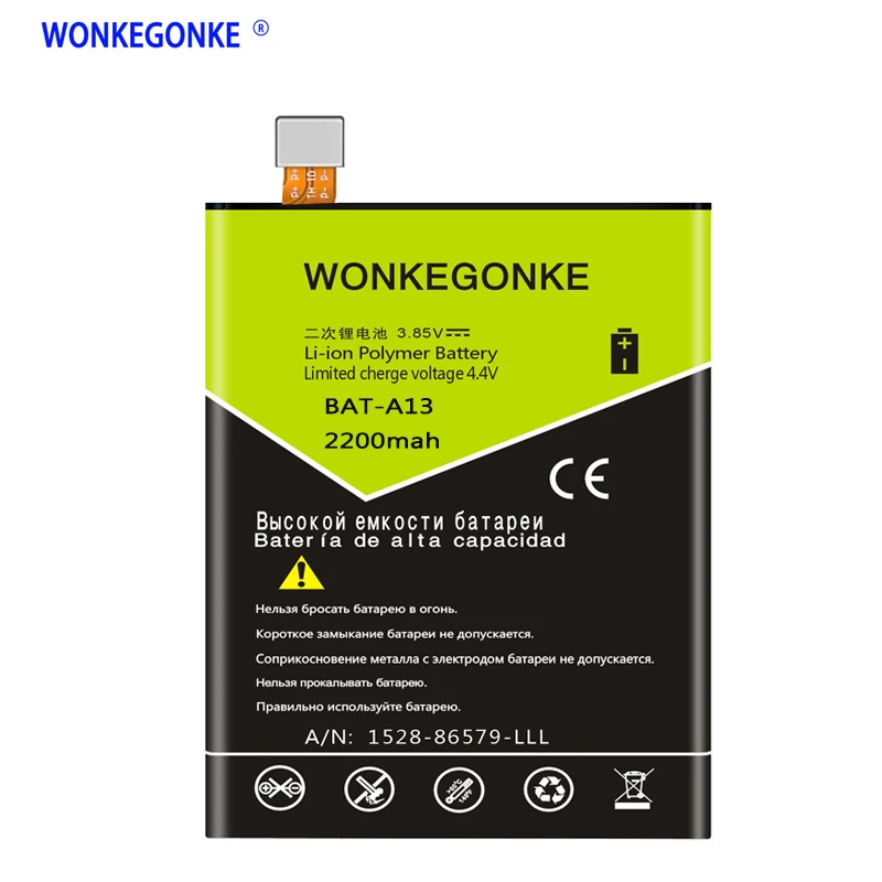 

WONKEGONKE BAT-A13 Battery For acer Liquid Zest 4G Zest T06 T07 battery
