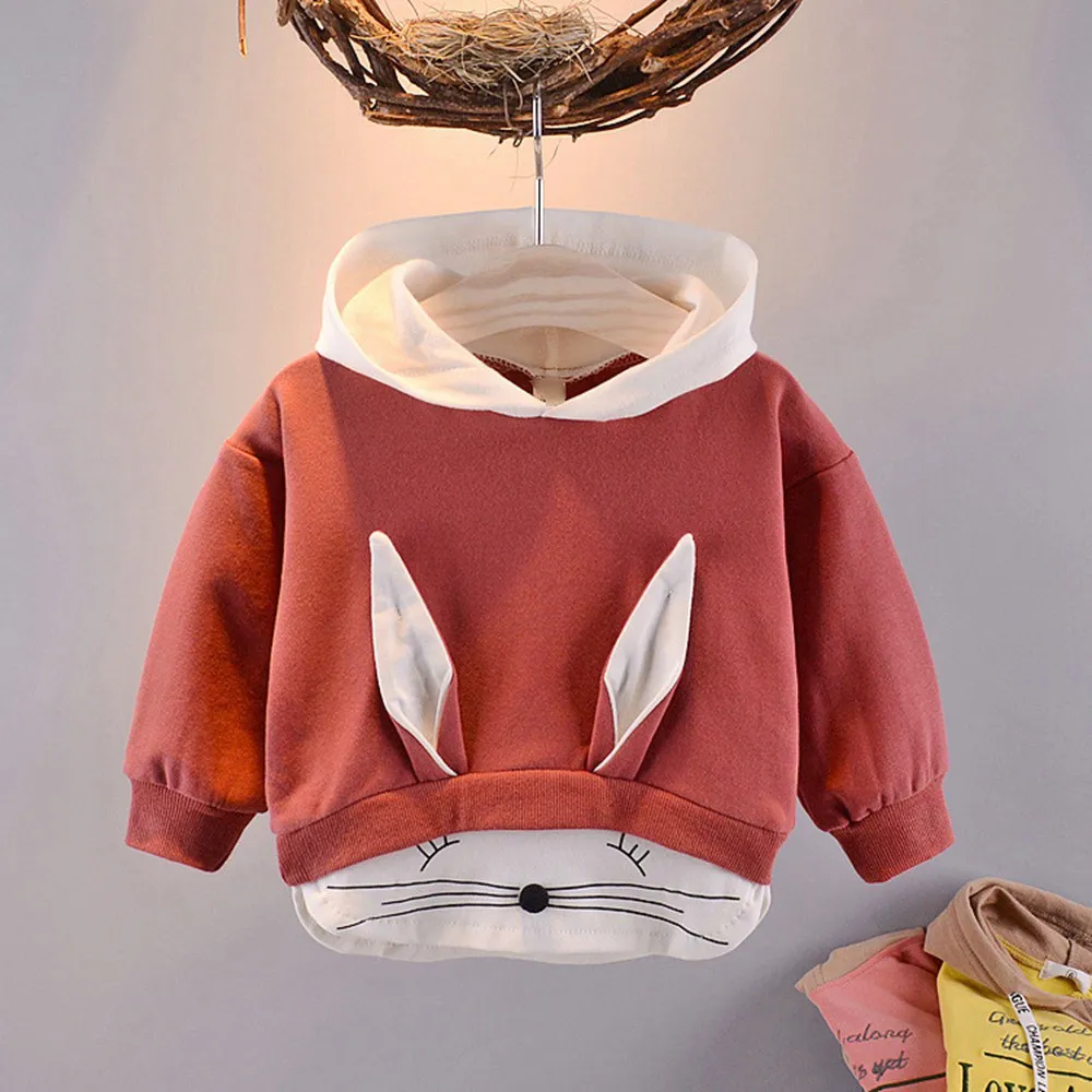 Г. Весна-осень, детские толстовки с капюшоном и длинными рукавами с милым кроликом для маленьких мальчиков верхняя одежда, пальто, C1817