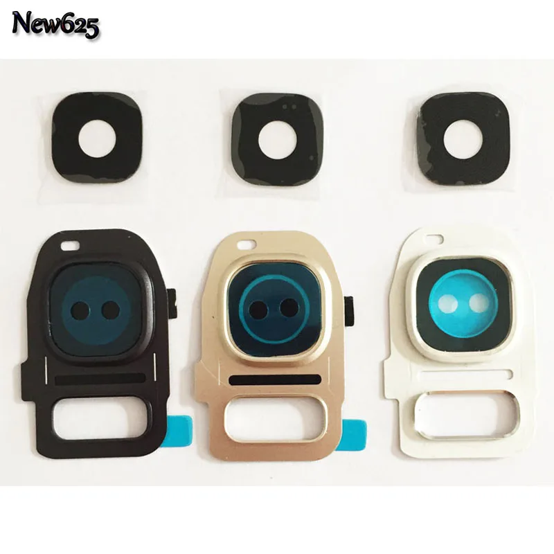 

Original For Samsung S7 G930 G930F S7 Edge G935 G935F Back Rear Camera Lens Glass Cover with Frame Holder