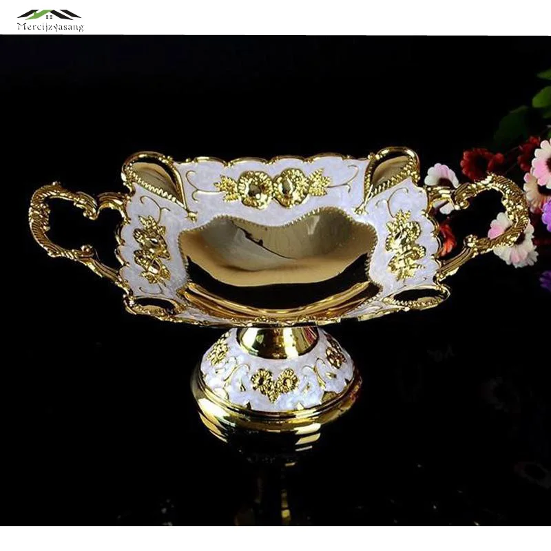 Aliexpress.com : Buy New Shiny Golden Plated Fruit Dish ...