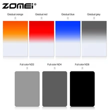 Zomei 150*100 мм квадратный Градуированный цветной фильтр нейтральной плотности полноцветный серый ND2 ND4 ND8 фильтр для Cokin Z-Pro
