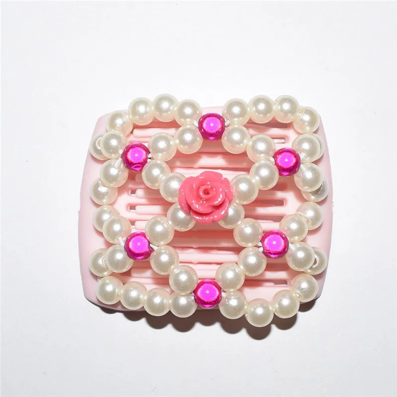 

Rose beads small size magic comb 20 pcs/lot beautiful comb Easy to Use for young&old