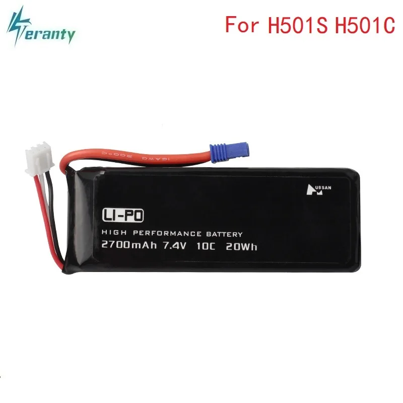 Оригинал для Hubson H501W H501S H501C 7 4 V 2700mAh 10C lipo батарея и зарядное устройство RC Qaudcopter
