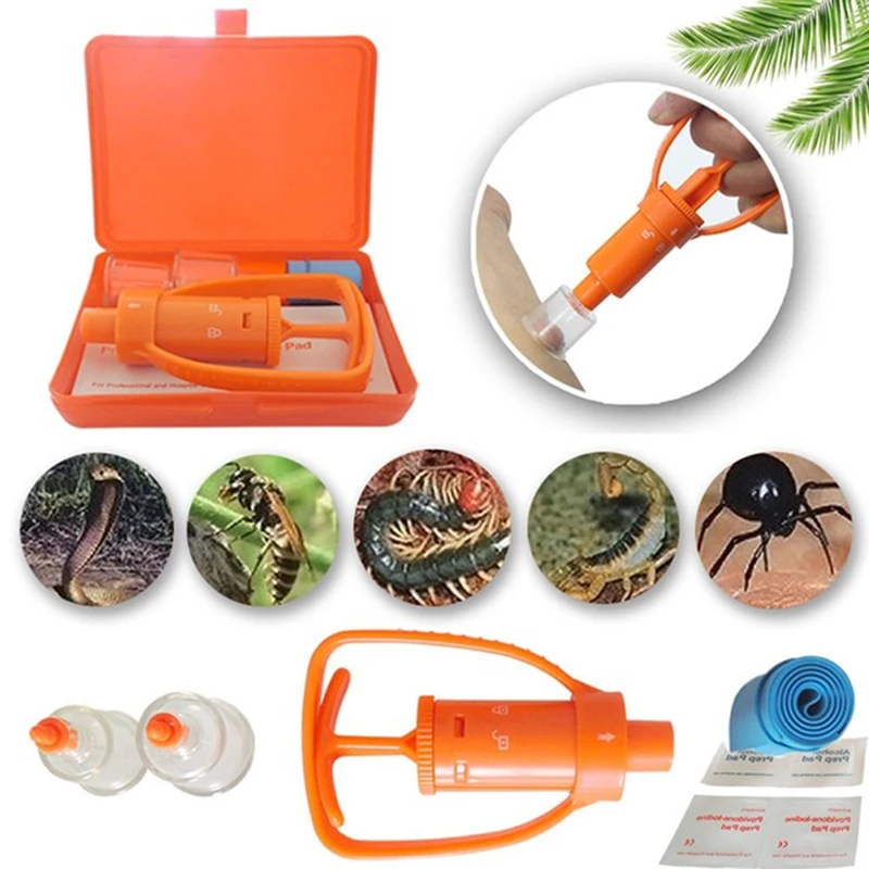 Extractor Pump First Aid Safety Snake and Bug Bites Safety Emergency ZK 