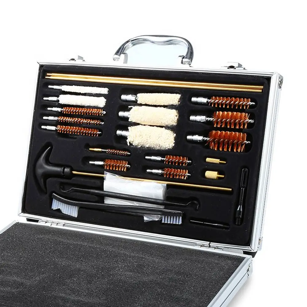 Image 74PCS Universal Gun Cleaning Kit For Rifle Pistol Handgun Shotgun Cleaner Convenient With Case Box Rilefe Accessories