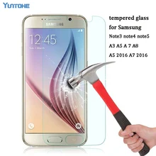 0,3 мм 9 H Премиум закаленное Стекло для samsung Galaxy Note5 Note4 Note3 A3 A5 A7 A8 Примечание 3 4 5 100 шт./лот