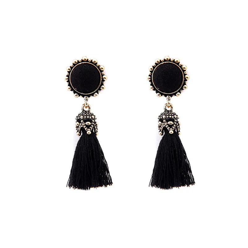 Trendry Earrings for Women Vintage Style Rhinestones Crystal Long Tassel Dangle Earrings Jewelry for gift Brincos Y05#N (5)