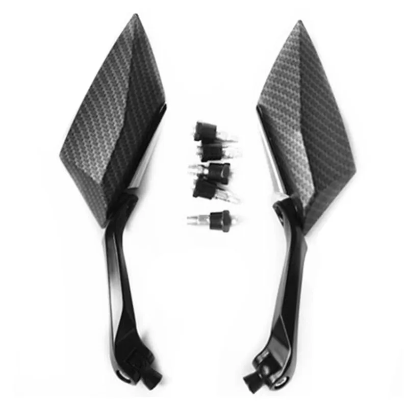 2x карбоновые зеркала заднего вида для мотоциклов уличных велосипедов Honda Yamaha Suzuki