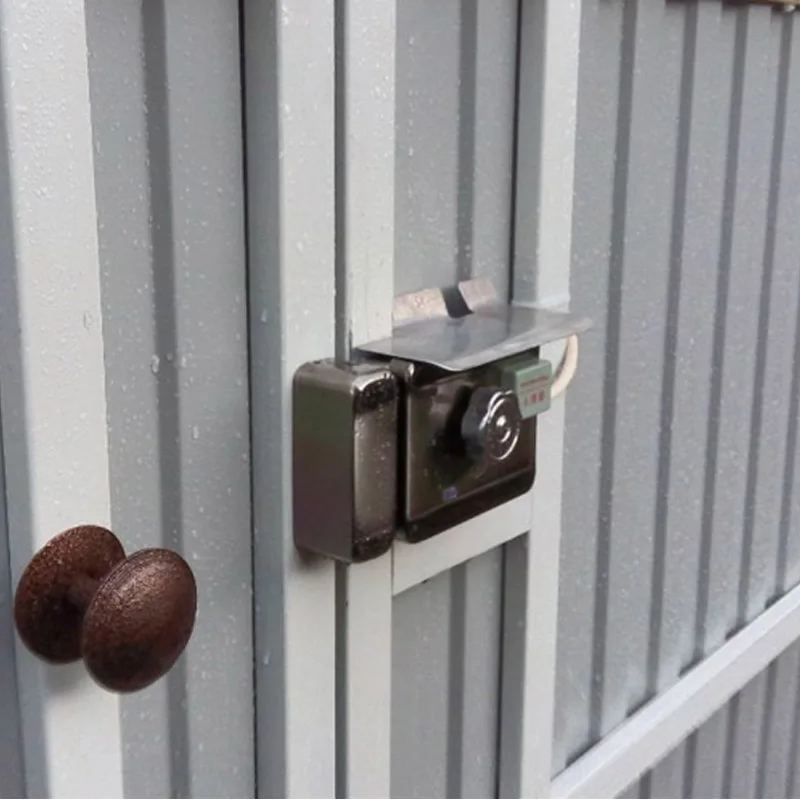Одиночная/Двойная Дверь доступа и ворота система контроля доступа электронный интегрированный RFID моторизованный замок с RFID Считыватель