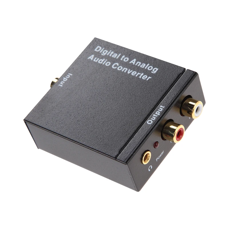 

Digital to Analog Audio Converter Optic Coaxial RCA Toslink Signal to Analog Audio Converter Adapter with Cable