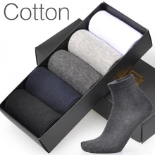 5 Pairs / Lot Men Socks Brand New High Quality Cotton Dress Business Casual Breathable Summer Autumn Man Long Sock