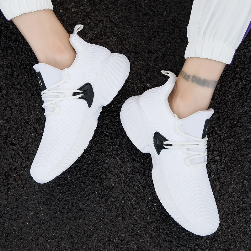

TRAANO 2019 New Breathable Sneakers for Men Fashion Comfortable Casual Shoes Men Lace-Up Male Shoes Adult Footwear CC-226