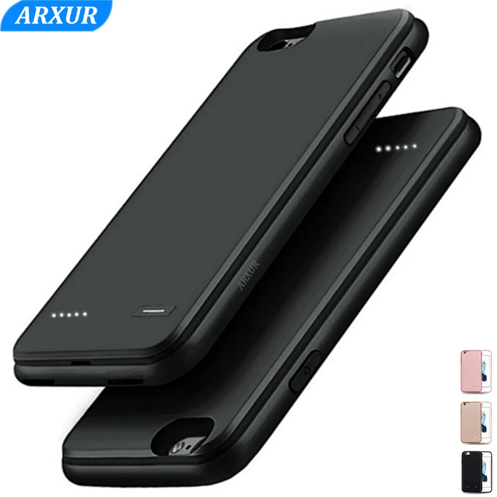 Тонкий чехол для батареи iPhone 7 Plus зарядки тонкий ультра дополнительный запасной