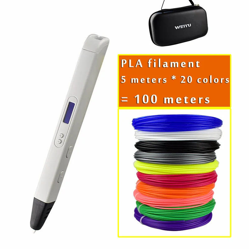 Billige 2019 neue RP800A 3D Professionelle Drucker Stift mit Oled bildschirm 3d Zeichnung Digitalen Stift für Kritzeln Kunst Handwerk Machen und bildung