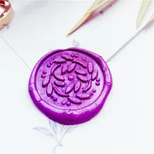 Красивый цветок воск печать штамп, конверт печать DIY уплотнение воск штамп винтажный пользовательский дизайн коробка со штампами набор деревянная металлическая ручка деко