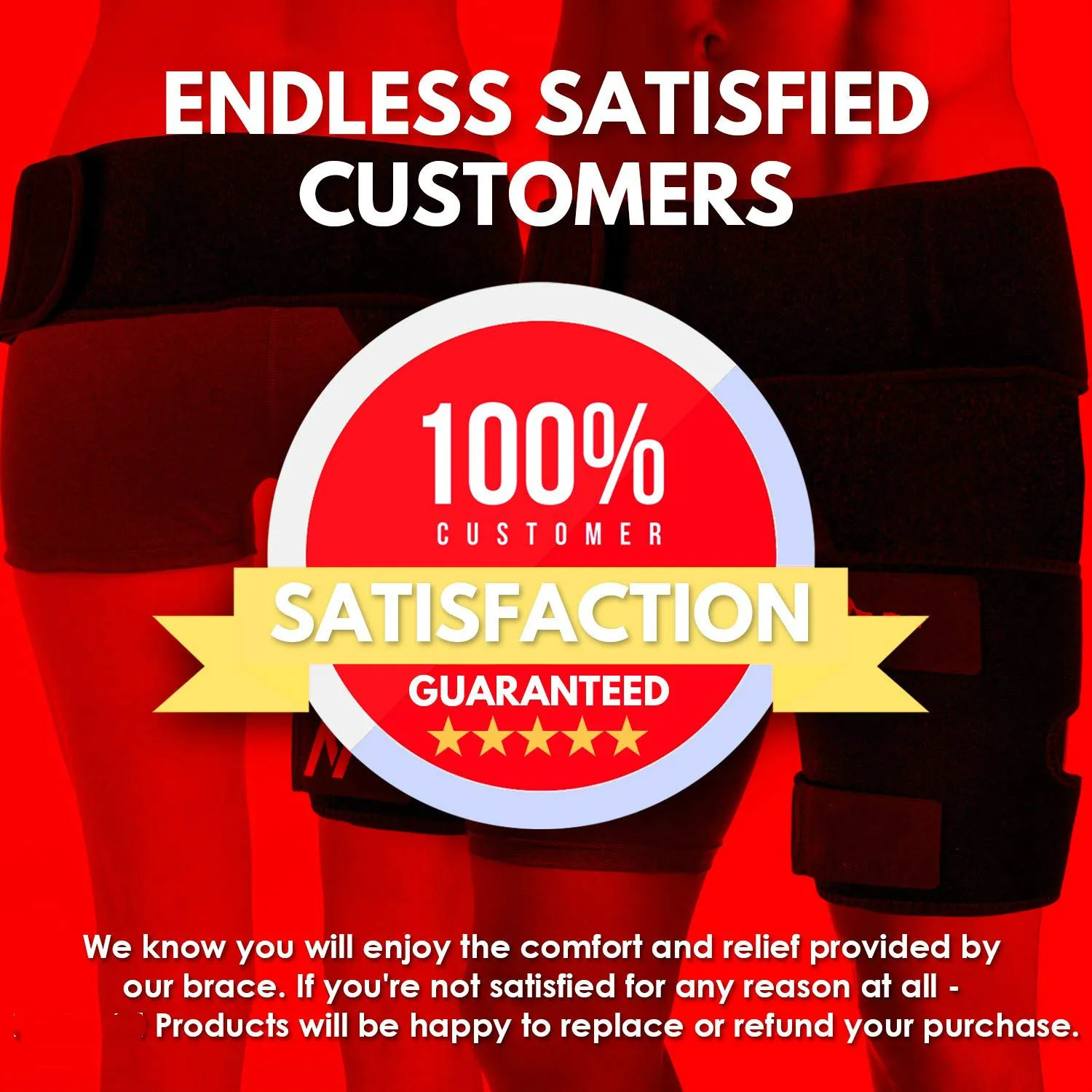 

Compression Wrap for Groin Hip Thigh Quad Hamstring Joints Sciatica Nerve Pain Relief Strap
