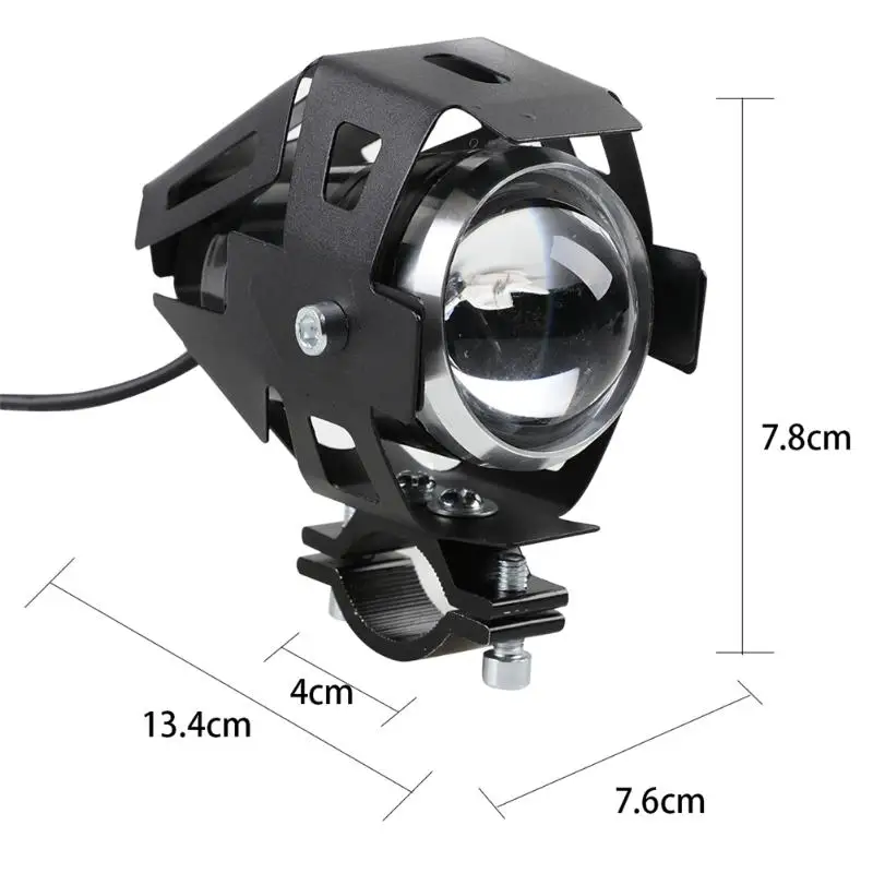 2 шт. 15 Вт мотоциклетные фары вспомогательная Лазерная лампа U5 светодиодный водонепроницаемый мотоцикл прожектор фары