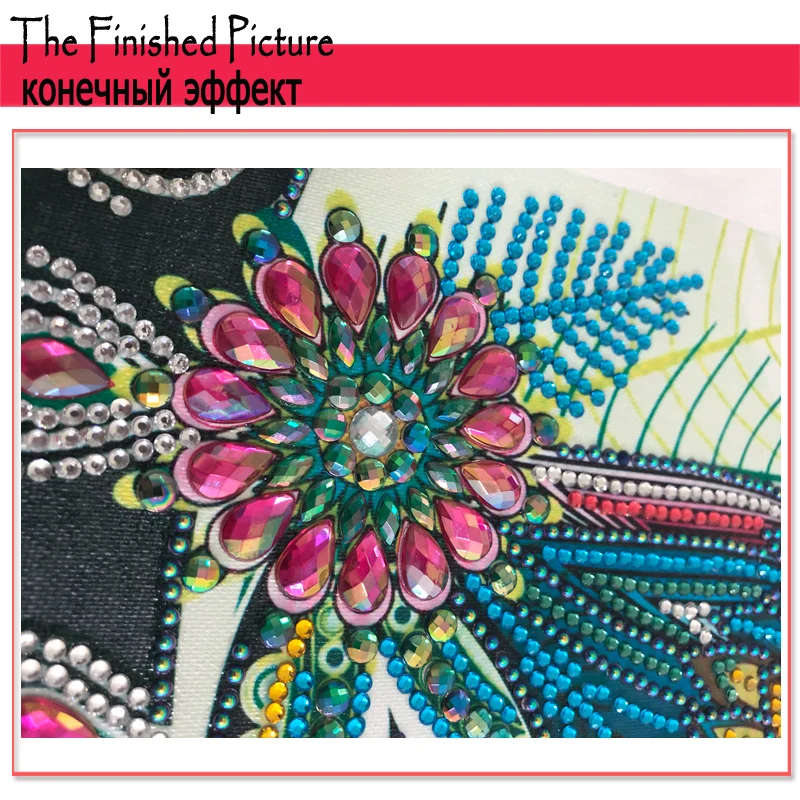 RUBOS DIY 5D Diamond Embroidery Owl Animal Diamond Painting Round Crystal Bead Glass Mosaic Picture Rhinestone Drill Sale Decor (14)